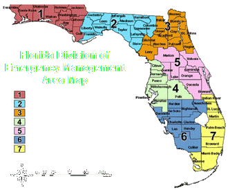 Click to Florida Division of Emergency Management Map for Uniform Elevator Key web page