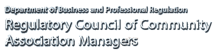 Click to Regulatory Council of Community Association Managers web page