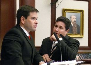 Former Florida Statehouse Speaker Marco Rubio & Representative Julio Robaina in 2008