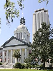 Broward County Commissioner Ken Keechl talks with legislators in Tallahassee