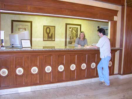 Ocean Manor Owner Frank Talerico Checks on Guest List at Courtesy Desk