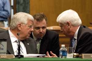 Senate Health Committees Democrat Chris Dodd and ranking Republican Mike Enzi