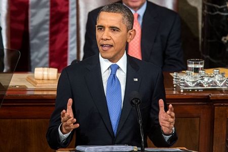 President Barack Obama gives 2011 State of the Union Address