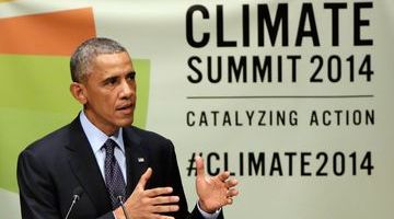 President Barack Obama at UN Climate Change summit