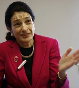 Republican Senator Olympia Snowe of Maine