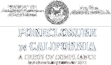 Click to Foreclosure in California - A Crisis of Compliance web page