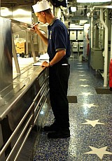 17 Stars on the deck of the USS Cole