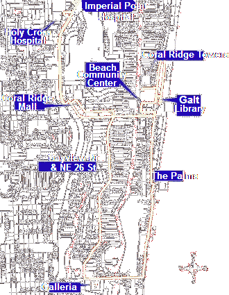 Click to Galt Mile Sun Trolley Route