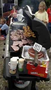 Hungry Galt Mile Residents BBQ Defrosting Food