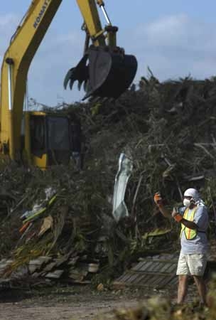 Mill Pond Park became known as 'Wilma City' by Debris Removal Contractors