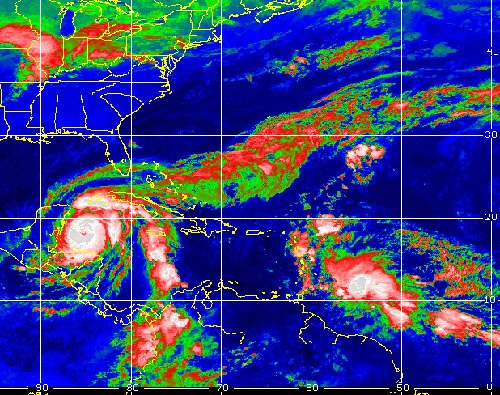 Hurricane Wilma Turns to Florida After Attaining Gust Speeds of 170 MPH Off the Coast of Mexico